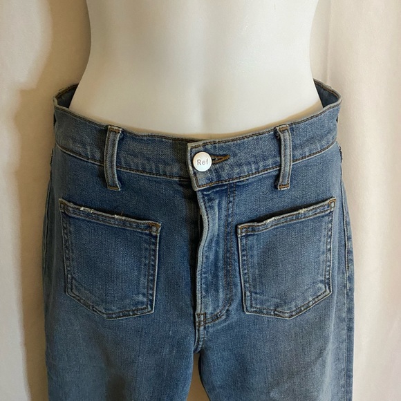 Reformation High Skinny Crop  Patch Pocket Stretch Jeans - Picture 4 of 9